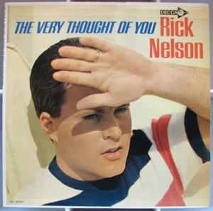 RICK NELSON The Very Thought Of You 1964 Mono PICTURE SLEEVE LP JACKET ONLY NM - Imagen 1 de 2