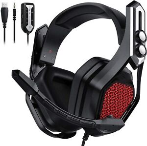 Mpow Iron 7.1 USB Gaming Headset 3D Surround Stereo Sound RGB Over Ear Headphone