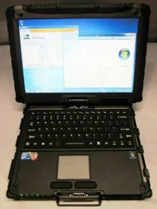 GETAC V100 12.1" TOUCH RUGGED NOTEBOOK, I7-640U,500GB HDD,4GB,WIFI,WIN7P- UL1604 - Picture 1 of 3