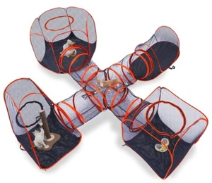 outdoor Cat enclosure set of 5 with pop up design, folding playpen tent house - Picture 1 of 8