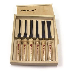 Wood Carving Tools 6-Piece Starter Set MC150 | Ice Mallet Carving Chisels and... - Picture 1 of 3