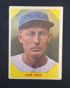 SAM RICE 1960 FLEER Baseball Card #34 EX - Picture 1 of 2