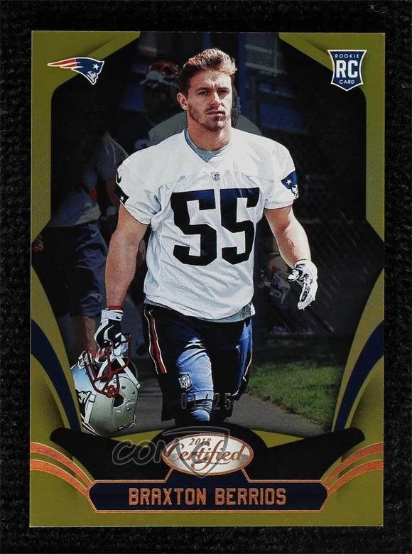 2018 Certified Rookies Mirror Gold /25 Braxton Berrios #180 Rookie RC - Image 1 of 2