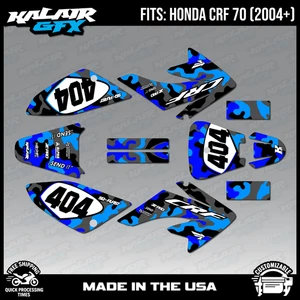 Graphics Kit for Honda CRF70 All Years CRF 70 CRF-70 Invasion Series - Blue - Picture 1 of 4