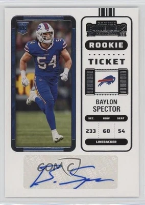2022 Panini Contenders Rookie Ticket Baylon Spector #301 Rookie Auto RC - Image 1 of 2