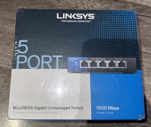 NEW Linksys 5 Port Business Gigabit Unmanaged Ethernet Switch 1000Mbps LGS105 - Picture 1 of 4