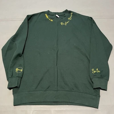VTG Y2K 90s Baylor University Bears Shirt Men Chain Stich Distress Green-XL-2446 - Image 1 of 4