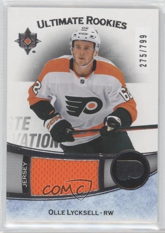 2022 Upper Deck Ultimate Collection Rookies Jersey /799 Olle Lycksell Rookie RC - Image 1 of 2