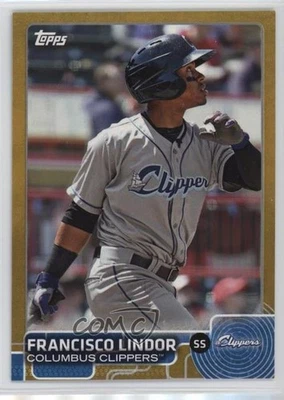 2015 Topps Pro Debut Gold /50 Francisco Lindor #14 Rookie RC - Image 1 of 2