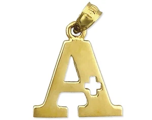 14K Gold A+ School Grade Charm - Picture 1 of 6