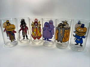 Vintage 70er Jahre McDonalds Sammler Serie Gläser Komplettsatz 6 Stück - Bild 1 von 3