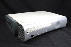Microsoft Xbox 360 Game Console w Hard Drive TESTED WORKS - WHITE w Silver #2 - Picture 1 of 14