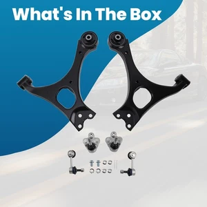 6x Front Lower Control Arms Sway Bar Links for 2006 2007 2008-2011 Honda Civic - Foto 1 di 11