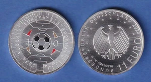 Deutschland 11-€-Gedenkmünze Fussball EM 2024 bankfrisch stgl. - Bild 1 von 1