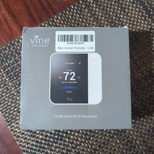 Vine Thermostat for Home with Touchscreen Color Display, WiFi Smart White - Picture 1 of 5