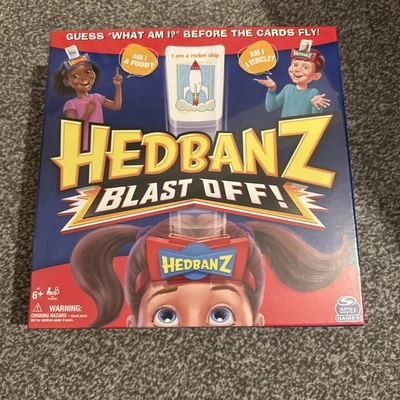 SUPERB SPIN MASTER GAMES HEDBANZ BLAST OFF! GUESS "WHAT AM I?" CARDS FLY  SEALED - Image 1 of 2