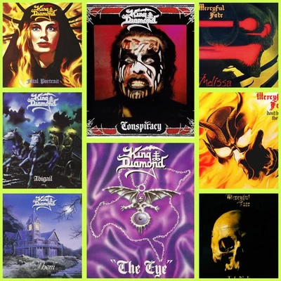 KING DIAMOND & MERCYFUL FATE 8 GUITAR TAB TABLATURE BOOK COLLECTION METALLICA  - Image 1 of 4