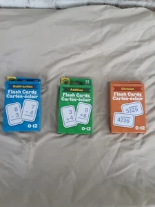 3 Pack Lot Set of Math Cards (Addition, subtraction, division)/Unopened - Bild 1 von 5