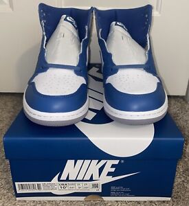Brand New Men's Jordan 1 Retro High OG True Blue/White-Cement Grey (DZ5485 410)