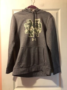 Notre Dame Fighting Irish Under Armour Hoodie Herren kleiner grauer Pullover NCAA tarnfarben - Bild 1 von 9