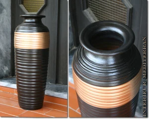 BODENVASE Vase Amphore Dekovase schwarz hochwertige Keramik Portugal 60 CM Groß - Bild 1 von 2