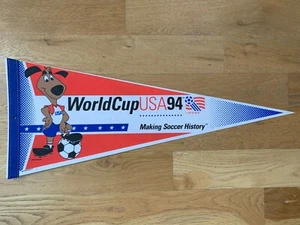 Vintage Soccer World Cup USA 1994 Authentic Pennant - WorldCup Brasil Italy - Picture 1 of 11