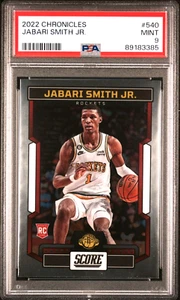 JABARI SMITH JR. 2022-23 Panini CHRONICLES SCORE RC #540 [CHROME BASE] - PSA 9-HOU - Bild 1 von 2