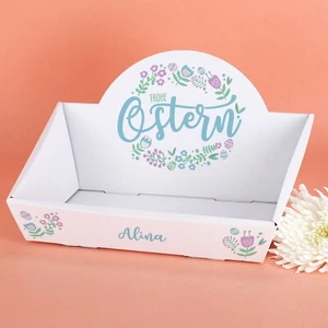 Personalisiertes Osternest mit Wunschame Geschenkkorb  | Frohe Ostern Motiv - Bild 1 von 4