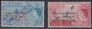 F-EX50644 BERMUDA MNH 1956 50th ANNIV USA – BERMUDA OCEAN SAILING RACE. - Picture 1 of 1