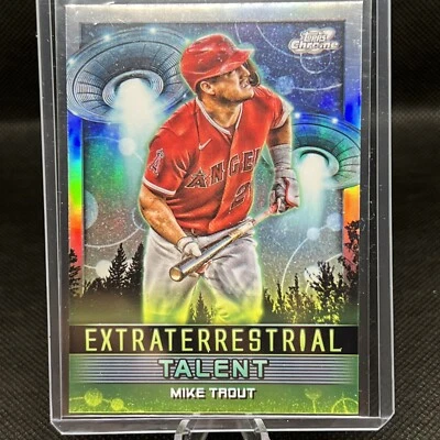 2024 Topps Chrome Cosmic Mike Trout Extraterrestrial Talent #ET-10 Angels - Image 1 of 2