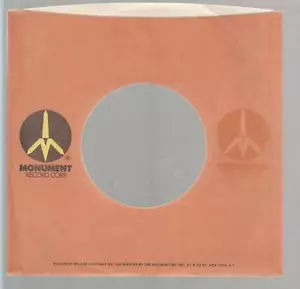 Company Sleeve 45 MONUMENT Oranage w/ Brown/Yellow Logo on - Imagen 1 de 1