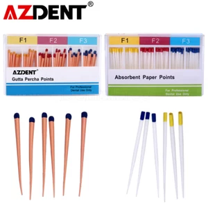 USA Dental Endodontic Gutta Percha Points/Absorbent Paper Points F1 F2 F3 AZDENT - Picture 1 of 15