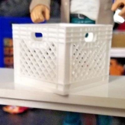 RC 1/10 Scale White Toy Milk Crate Rock Crawler Truck Garage Miniature Accessory - Image 1 of 4