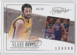 2013-14 Panini Signatures Film Onyx /20 Vlade Divac #146 HOF