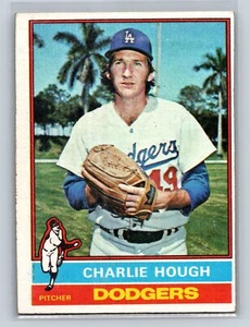 1976 Topps Charlie Hough #174 Los Angeles Dodgers - Foto 1 di 2