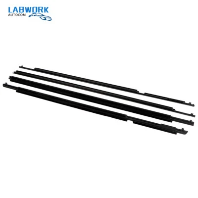 For Toyota 4Runner 2010-2021 Window Weatherstrip Seal Belt Moulding Outside 4pcs - Image 1 of 4