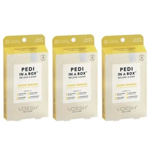 Voesh Pedi En Caja 4 En 1 Deluxe Pedicura LEMON QUENCH Pack De 3 - Imagen 1 de 4