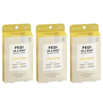 Voesh Pedi En Caja 4 En 1 Deluxe Pedicura LEMON QUENCH Pack De 3 Foto 1 de 4