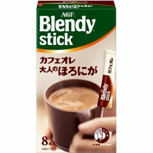 Blendy Stick Cafe Au Lait Powder Bitter for Adult 8 sticks from Japan - Picture 1 of 2