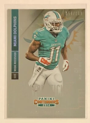 Mike Wallace 2014 Panini Contenders Playoff Ticket 54/199 Miami Dolphins #41 - Image 1 of 2