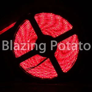LumenWave 5M 5630 SMD IP20 Flexible 300 LED Strip Lights -White PCB- Red - Picture 1 of 1