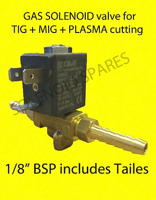 ELETTROVALVOLA GAS MIG e saldatrice TIG taglio al plasma. Code BSP 1/8" CEME 5510
