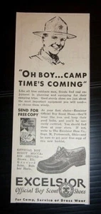1932 Excelsior Boy Scout Shoes Advertisement Portsmouth, Ohio - Picture 1 of 1