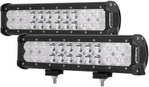 Auxbeam 12 Inch 72W LED Driving Light Bar Dual Row 7200lm Combo Beams 2 Pcs - Foto 1 di 12
