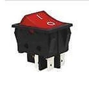 10pcs Rocker switch ON-OFF 22x30mm 250V AC 15A, DPST, fixed, 4pins. red - Picture 1 of 1