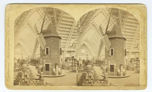 D0592~ Philadelphia 1876 Centennial Expo Stereoview No. Molino de viento 801 - Imagen 1 de 2