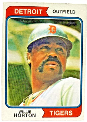 1974 Topps #115 Willie Horton Detroit Tigers Baseball Card - Image 1 of 2