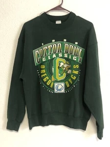 Vintage Oregon Ducks 1996 Cotton Bowl Salem Sportswear Green Sweatshirt Size: L - Bild 1 von 5