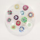 Vintage Dated 1972 Perthshire Space Millefiori Glass Paperweight