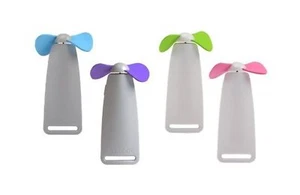 O2 Cool Pocket Fan w/SOFT Blades Blue or Purple or Pink                          - Picture 1 of 4